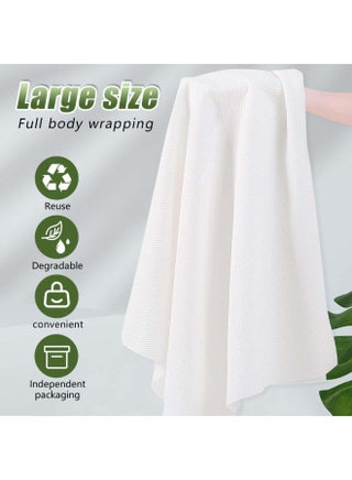 10 Pack Disposable Bath Towels with Hanging Hooks, 140*70cm Large Thick Towels for Travel, Hotel, Camping - view 4